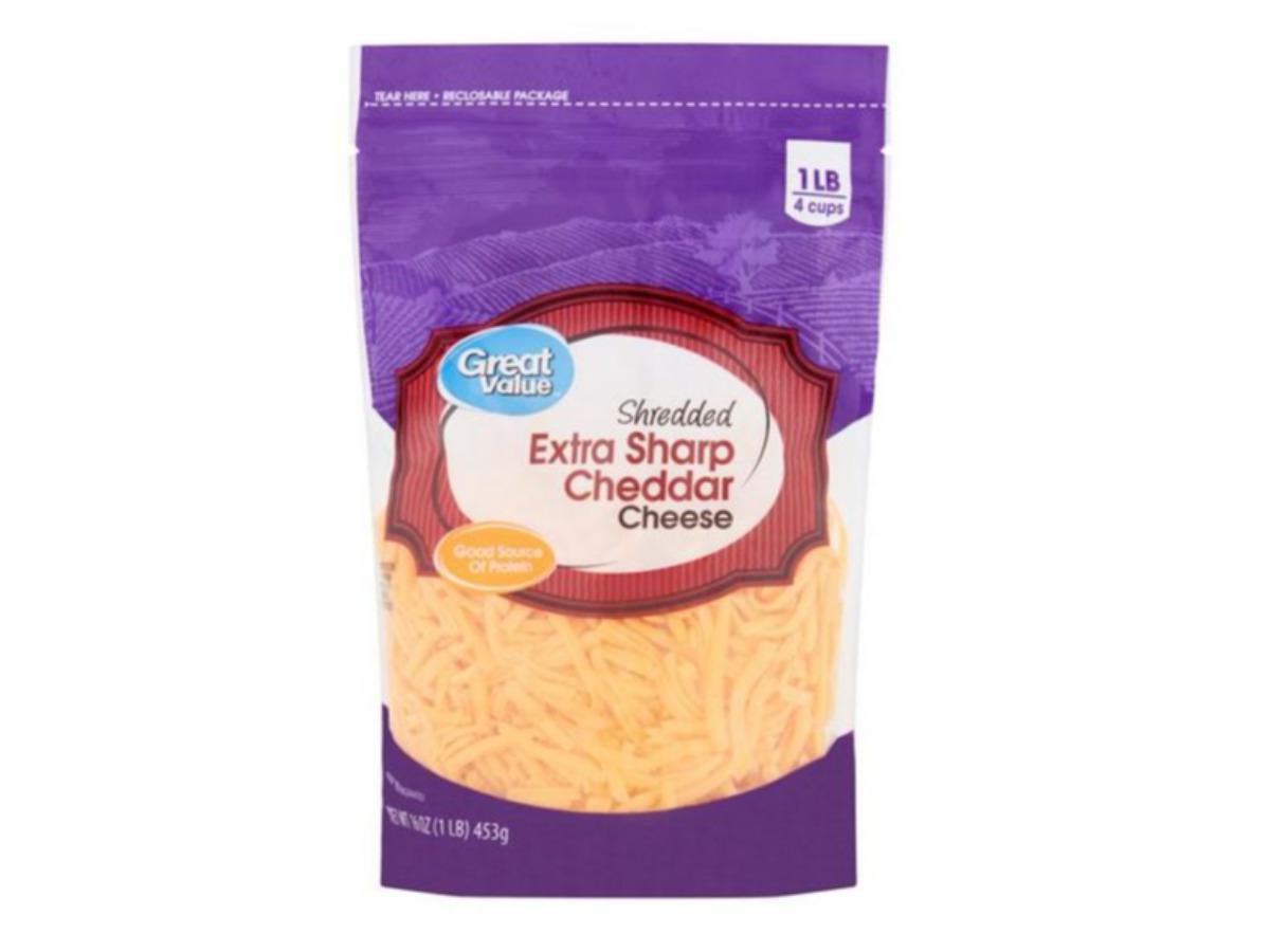 Shredded Extra Sharp Cheddar Cheese Nutrition Facts Eat This Much